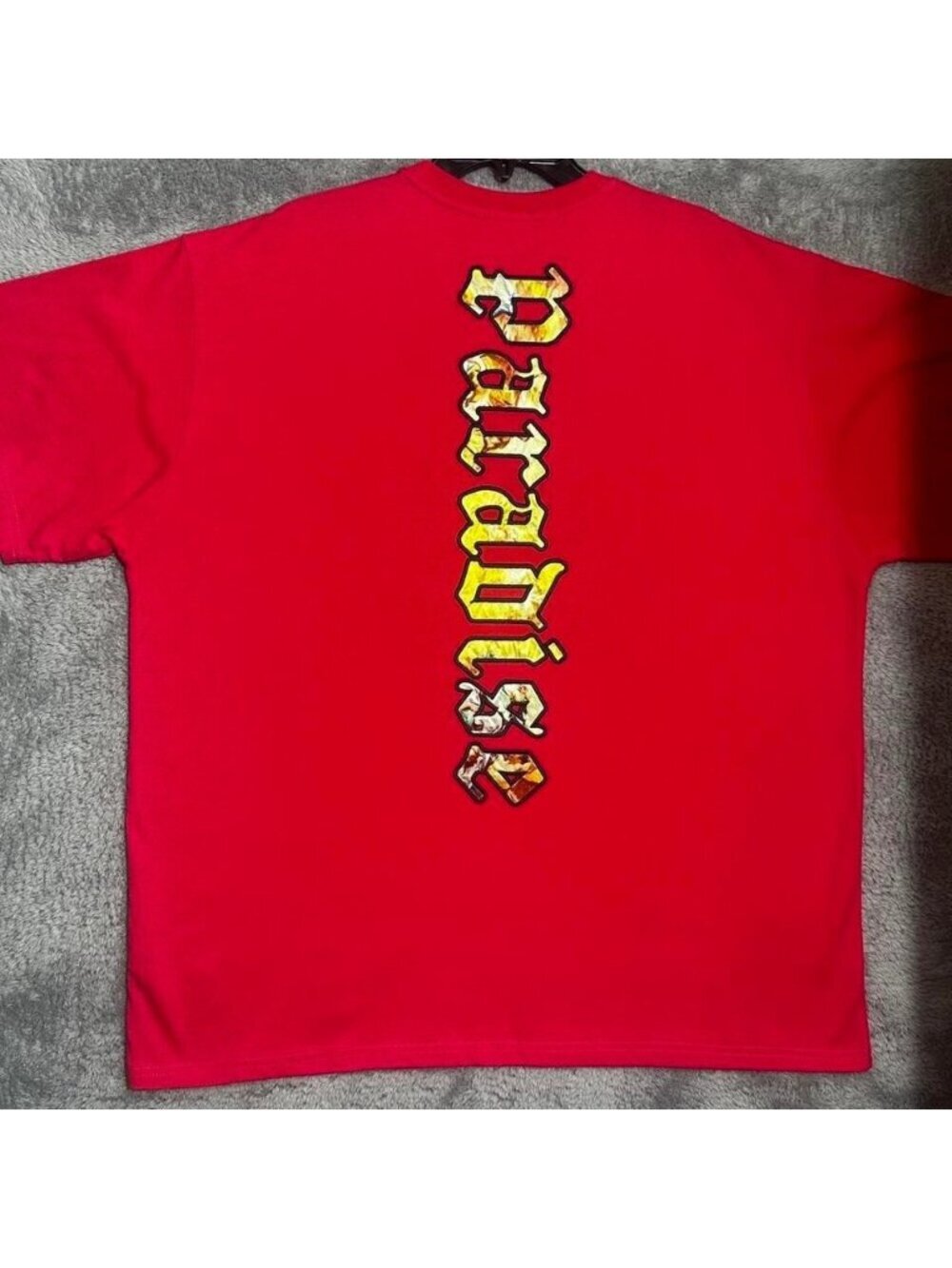 Forever 21 Graphic T-Shirt Mens XXL Red Lost in Heaven Paradise Dove Streetwear - Picture 6 of 8